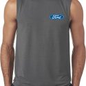 Mens Ford Shirt Ford Oval Pocket Print Sleeveless Tee T-Shirt