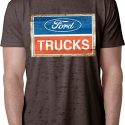 Mens Ford Shirt Ford Trucks Logo Burnout Tee T-Shirt