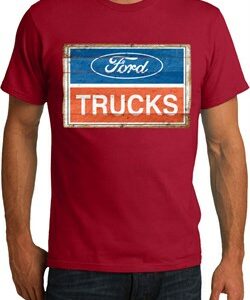 Mens Ford Shirt Ford Trucks Logo Organic Tee T-Shirt