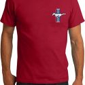 Mens Ford Shirt Legend Lives Crest Pocket Print Organic Tee T-Shirt