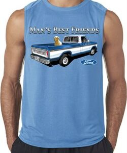 Mens Ford Shirt Mans Best Friend Sleeveless Shirt