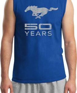 Mens Ford Shirt Mustang 50 Years Muscle Tee T-Shirt