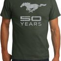 Mens Ford Shirt Mustang 50 Years Organic Tee T-Shirt