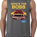 Mens Ford Shirt Mustang Who’s The Boss Sleeveless Shirt