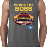 Mens Ford Shirt Mustang Who’s The Boss Sleeveless Shirt