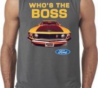 Mens Ford Shirt Mustang Who’s The Boss Sleeveless Shirt