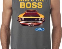 Mens Ford Shirt Mustang Who’s The Boss Sleeveless Shirt