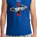 Mens Ford Shirt Red Stripe Mustang 50 Years Muscle Tee T-Shirt