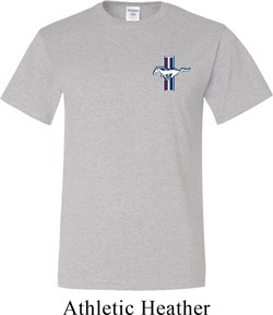 Mens Ford Shirt The Legend Lives Crest Pocket Print Tall Tee T-Shirt