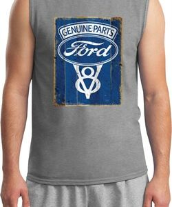 Mens Ford Shirt V8 Genuine Ford Parts Muscle Tee T-Shirt