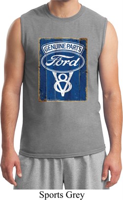 Mens Ford Shirt V8 Genuine Ford Parts Muscle Tee T-Shirt