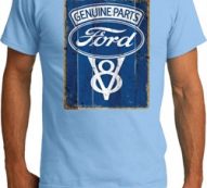 Mens Ford Shirt V8 Genuine Ford Parts Organic Tee T-Shirt