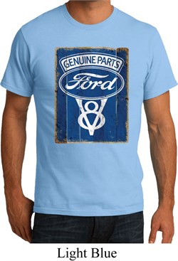 Mens Ford Shirt V8 Genuine Ford Parts Organic Tee T-Shirt