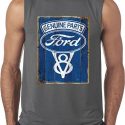 Mens Ford Shirt V8 Genuine Ford Parts Sleeveless Tee T-Shirt