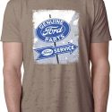 Mens Ford Shirt Vintage Sign Genuine Ford Parts Burnout Tee T-Shirt