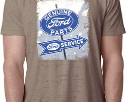 Mens Ford Shirt Vintage Sign Genuine Ford Parts Burnout Tee T-Shirt