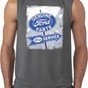 Mens Ford Shirt Vintage Sign Genuine Ford Parts Sleeveless Tee T-Shirt