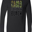 Mens Funny Shirt Camo is the New Black Lightweight Hoodie Tee T-Shirt