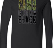 Mens Funny Shirt Camo is the New Black Lightweight Hoodie Tee T-Shirt