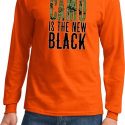 Mens Funny Shirt Camo is the New Black Long Sleeve Tee T-Shirt