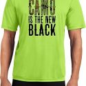 Mens Funny Shirt Camo is the New Black Moisture Wicking Tee T-Shirt