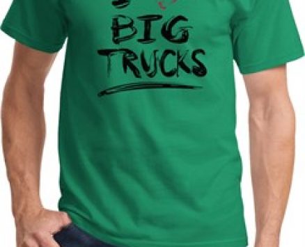 Mens Funny Shirt I Love Big Trucks Tee T-Shirt