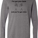 Mens Funny Shirt I’ve Got Your Back Lightweight Hoodie Tee