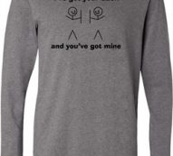 Mens Funny Shirt I’ve Got Your Back Lightweight Hoodie Tee