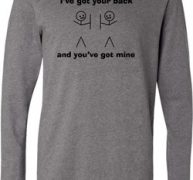 Mens Funny Shirt I’ve Got Your Back Lightweight Hoodie Tee