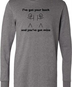 Mens Funny Shirt I've Got Your Back Lightweight Hoodie Tee