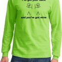 Mens Funny Shirt I’ve Got Your Back Long Sleeve Tee T-Shirt