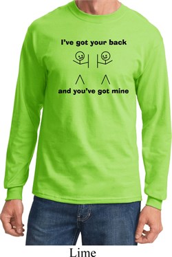 Mens Funny Shirt I've Got Your Back Long Sleeve Tee T-Shirt