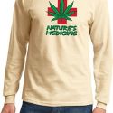 Mens Funny Shirt Natures Medicine Long Sleeve Tee T-Shirt