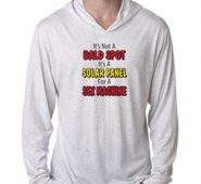 Mens Funny Shirt Not a Bald Spot Lightweight Hoodie Tee