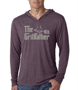 Mens Funny Shirt The Grill Father Lightweight Hoodie Tee