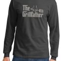 Mens Funny Shirt The Grill Father Long Sleeve Tee T-Shirt