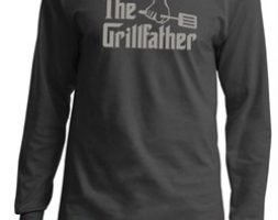 Mens Funny Shirt The Grill Father Long Sleeve Tee T-Shirt