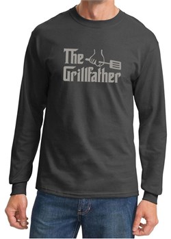 Mens Funny Shirt The Grill Father Long Sleeve Tee T-Shirt