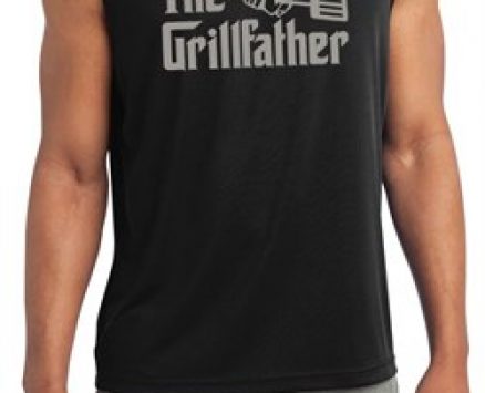 Mens Funny Shirt The Grill Father Sleeveless Moisture Wicking Tee