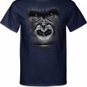 Mens Gorilla Shirt Big Gorilla Face Tall Tee T-Shirt