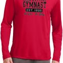 Mens Gymnastics Shirt Competitive Gymnast Dry Wicking Long Sleeve