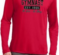Mens Gymnastics Shirt Competitive Gymnast Dry Wicking Long Sleeve