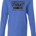 Mens Gymnastics Shirt Competitive Gymnast Lightweight Hoodie Tee