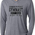 Mens Gymnastics Shirt Competitive Gymnast Lightweight Hoodie Tee Shirt