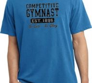 Mens Gymnastics Shirt Competitive Gymnast Pigment Dyed Tee T-Shirt