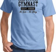 Mens Gymnastics Shirt Competitive Gymnast Tee T-Shirt