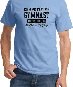 Mens Gymnastics Shirt Competitive Gymnast Tee T-Shirt