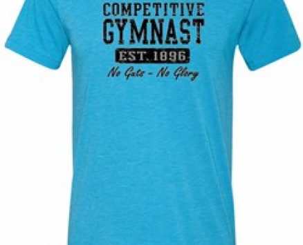 Mens Gymnastics Shirt Competitive Gymnast Tri Blend Crewneck T-Shirt