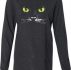 Mens Halloween Shirt Black Cat Lightweight Hoodie Tee