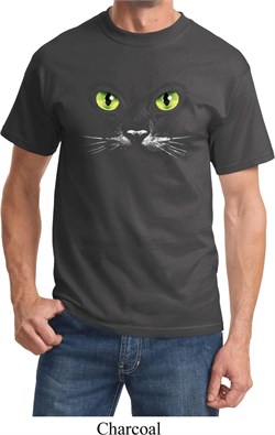 Mens Halloween Shirt Black Cat Tee T-Shirt